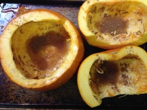 Healthy Pumpkin Pie, Baked in the Shell step 2
