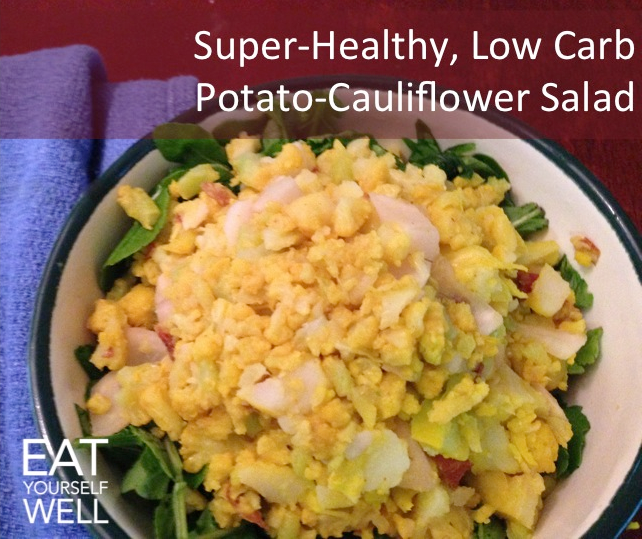 Super-Healthy, Low Carb Potato Cauliflower Salad