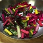 Sweet, Spicy, Savory Rainbow Chard Pasta step 2