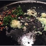 Sweet, Spicy, Savory Rainbow Chard Pasta step 3