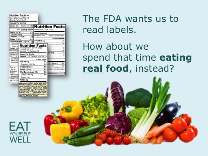 The FDA Wants Us to Read Labels