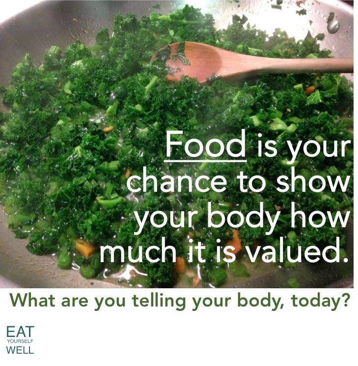 Food Is Your Chance to Show Your Body How Much It Is Valued